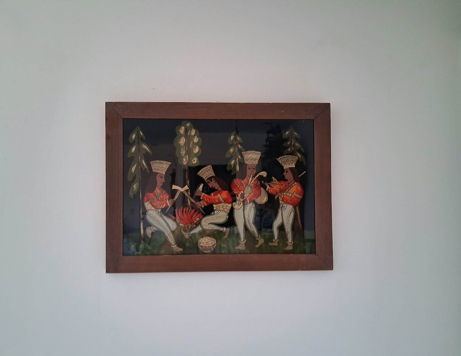 Władysław Walczak-Baniecki - Schilderij op glas - De struikroversdans kopen? Bied vanaf 100!