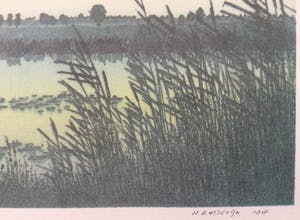 Henk Kastelijn - Zomer & Herfst | 2x kleuren zeefdruk (e.a.) - ingelijst kopen? Bied vanaf 30!