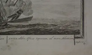 Pieter Schenk - gravure, zeestrijd aan de spaanse zee kopen? Bied vanaf 20!