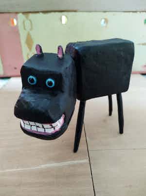 Peter Bastiaanssen - Staande borderliner met hoofd opzij zonder titel verkocht voor € 140!