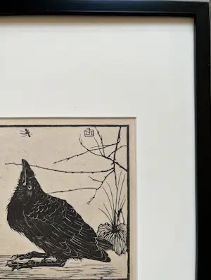 Jan Mankes - Originele Heliogravure Kleine Kraai omhoog kijkend naar Mugje 1923 kopen? Bied vanaf 165!