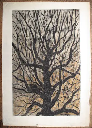 Dick van Luijn - Etsen (3x) - Natuur kopen? Bied vanaf 40!