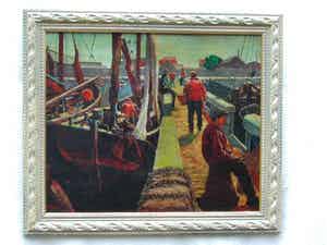 Niet of onleesbaar gesigneerd - haven van Brugge verkocht voor € 10!