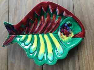 Vallauris Keramiek - Atelier CERENNE - Vintage schaal verkocht voor € 15!