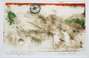 Anton Heyboer - Handgekleurde Ets, Z.T. - Ingelijst verkocht voor € 175!