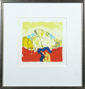 Henk van Vessem - Zeefdruk, Zonder titel - Ingelijst kopen? Bied vanaf 1!