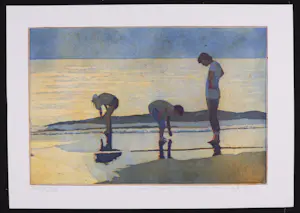 Marcel Schellekens - Kleurenets, Z.T. Schelpen rapen op het strand kopen? Bied vanaf 150!