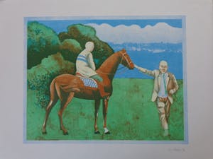 Aat Verhoog - FIGURATIE / KLEURLITHO / 50x65cm / SIG kopen? Bied vanaf 40!