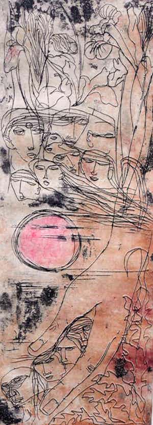 Ria Exel - Ets/aquatint verkocht voor € 45!