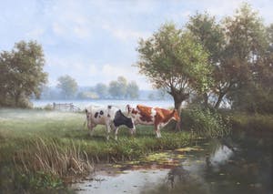 Ron Meilof - C4240 - Koeien langs het water kopen? Bied vanaf 1750!