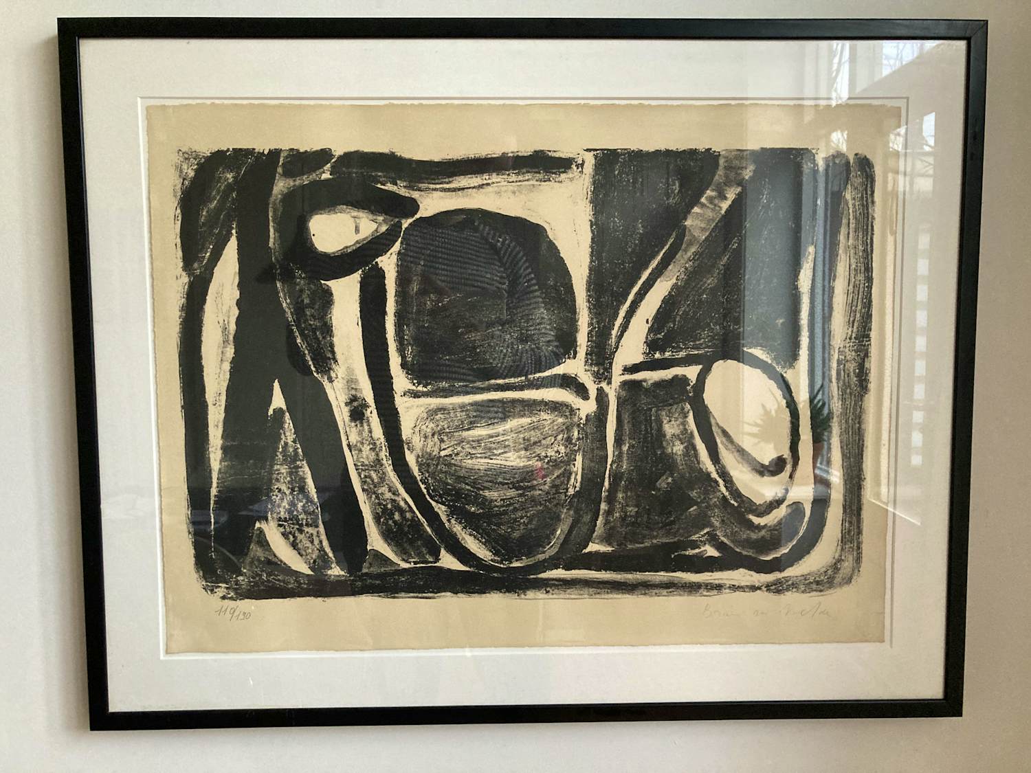 Bram van Velde - Zwart-wit litho uit 1966 kopen? Bied vanaf 350!