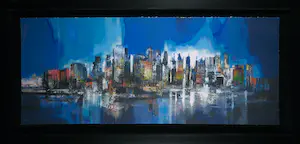AcheterPeter Meijer - Zeefdruk, Manhattan ll - Ingelijst (Groot)? Enchérissez de 50!