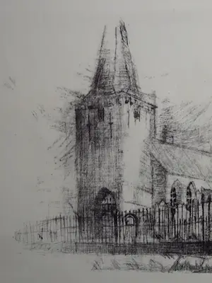 Henk Huig - Kerk met hekwerk kopen? Bied vanaf 38!