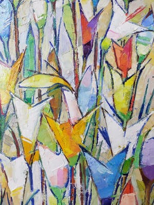 Niet of onleesbaar gesigneerd - Bloemenveld (?) kopen? Bied vanaf 1!