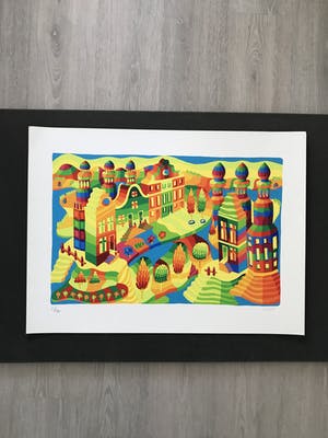 Louis Gans - 3 x Zeefdruk kopen? Bied vanaf 90!