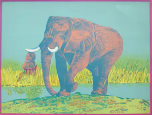 Buy Antonio Segui - Olifant, litho? Bid from 40!