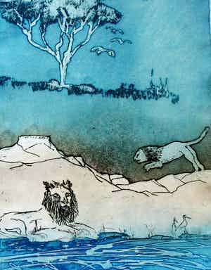 Jan Montyn - ets: - 1998 verkocht voor € 115!