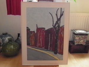 Paul Overhaus - "Stadsgezicht met boom" kopen? Bied vanaf 60!