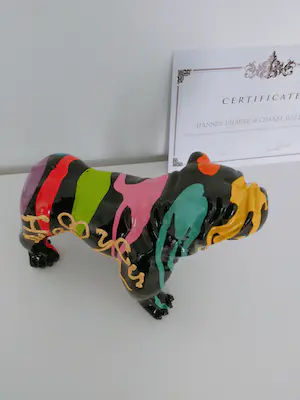 Hannes D'Haese - English bulldog black i love you kopen? Bied vanaf 150!