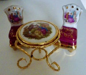 Royal Limoges - Fragonard - 15x mini Limoges items + 2x Limoges handpainted schilderijtjes kopen? Bied vanaf 1!