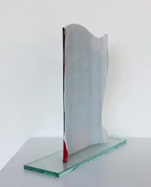 Bert Grotjohann - Glas, Kleurrijk abstract glazen object kopen? Bied vanaf 150!