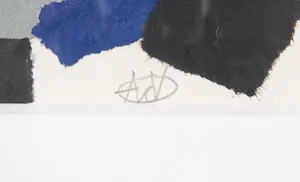 Andre van der Vossen - Collage op papier, Abstracte compositie kopen? Bied vanaf 150!