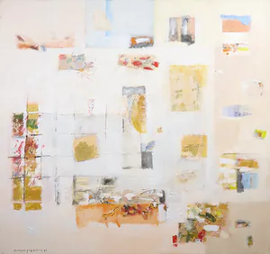 Anneke Peereboom - Gemengde techniek op doek, Een veelbelovende dag kopen? Bied vanaf 1!