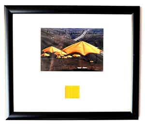 Christo - Collage The Umbrellas USA handgesigneerd en ingelijst verkocht voor € 80!