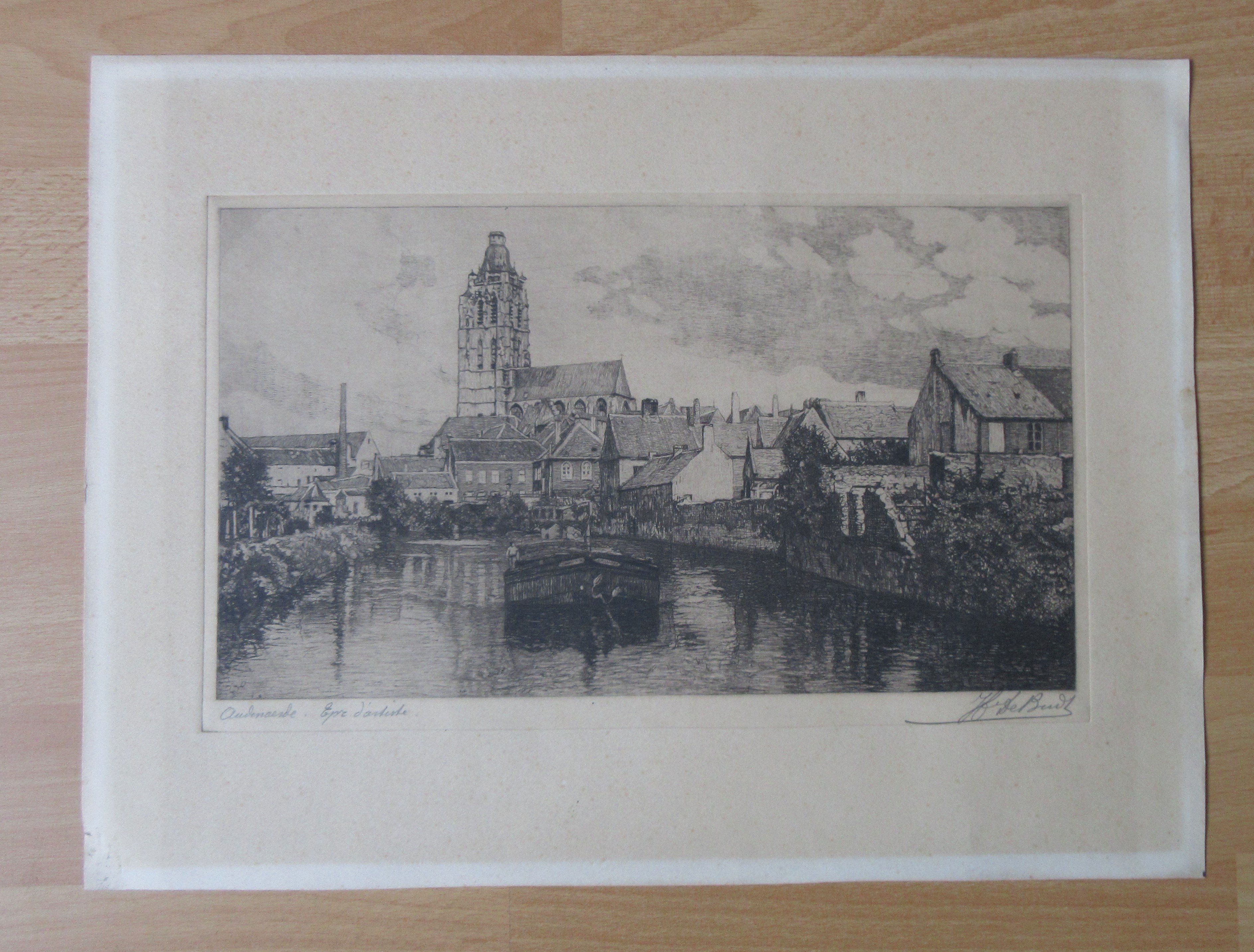 Henri De Budt - Gezicht op Oudenaerde kopen? Bied vanaf 25!