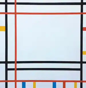 Piet Mondriaan - New York Boogie Woogie, emaille op metaal (unica, groot) verkauft für € 695!