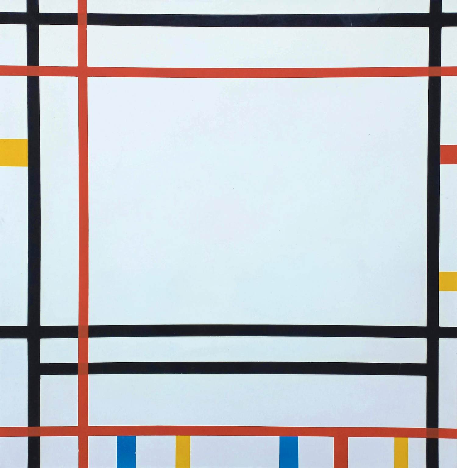 Piet Mondriaan - New York Boogie Woogie, emaille op metaal (unica, groot) kopen? Bied vanaf 795!