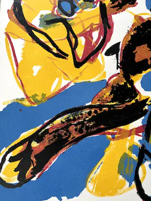 Karel Appel - A beast-drawn man kopen? Bied vanaf 1150!