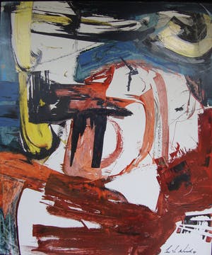 Jan te Wierik - abstract werk kopen? Bied vanaf 350!