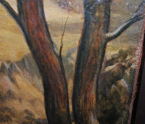 Henri van de Velde - Reiger in landschap - symbolisme - olieverf kopen? Bied vanaf 85!