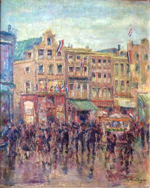 John van Deventer - 1903-1952. Inhuldiging Koning Juliana 1948 verkocht voor € 325!