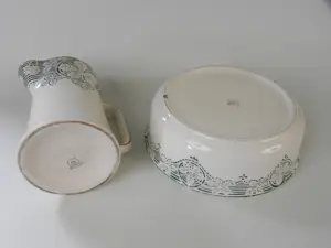 Keramiekfabriek Nimy - ntiek Art Deco lampetstel Nimy – Groen kastanjeblad decor – Jaren 20/30". kopen? Bied vanaf 35!