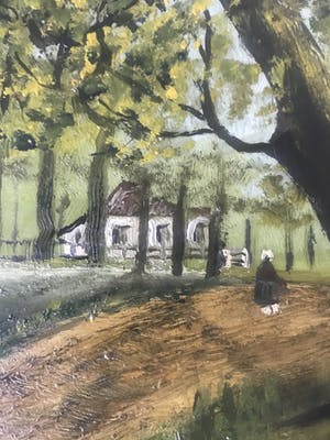 Niet of onleesbaar gesigneerd - cottage in het bos (Gesigneerd: H. Philipps) kopen? Bied vanaf 1!
