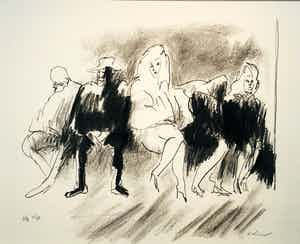 Luis Filcer - zonder titel maar met lijst! verkocht voor € 125!