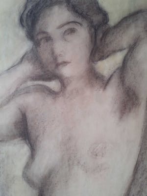 Ko Cossaar - Naakt. Staande vrouw. kopen? Bied vanaf 79!