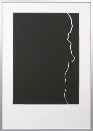 Harry van Kuyk - Zeefdruk uit het portfolio Grafinu - Ingelijst verkocht voor € 1!