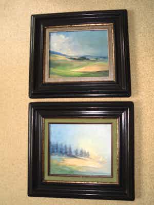 Marie Elise - Olieverf op Doek - 2 Landschappen verkocht voor € 50!