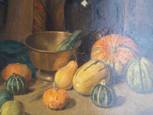 Kees Dekker - Stilleven met pompoenen. kopen? Bied vanaf 295!