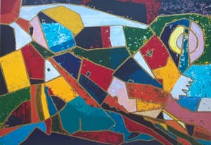 Theo Mackaay - gesigneerde kleuren zeefdruk kopen? Bied vanaf 100!