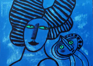 Corneille - Kleurenlitho. Affiche: IMAGE du PARADIS uit 1998 kaufen? Bieten Sie von 55!
