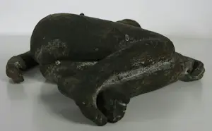 Francine Van Mieghem - Sculptuur van brons, Liggend naakt + boek! kopen? Bied vanaf 500!