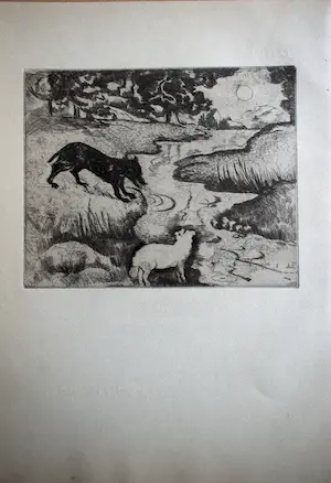 Jeanne Bieruma Oosting - Ets - De Wolf en het Lam kopen? Bied vanaf 50!