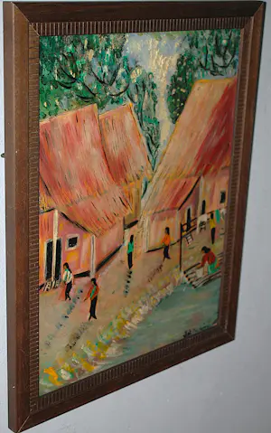 Aquilla Agnes Seekings - Singapore/Maleisië - olieverfschilderij ca. 1966 kopen? Bied vanaf 150!