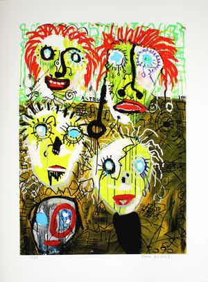 Paul Indrek Kostabi - Handgesigneerde giclee: Members only verkocht voor € 95!