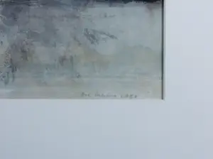 Jose Calsina - Pen/ Aquarel op papier, Woonboten- Ingelijst kopen? Bied vanaf 40!