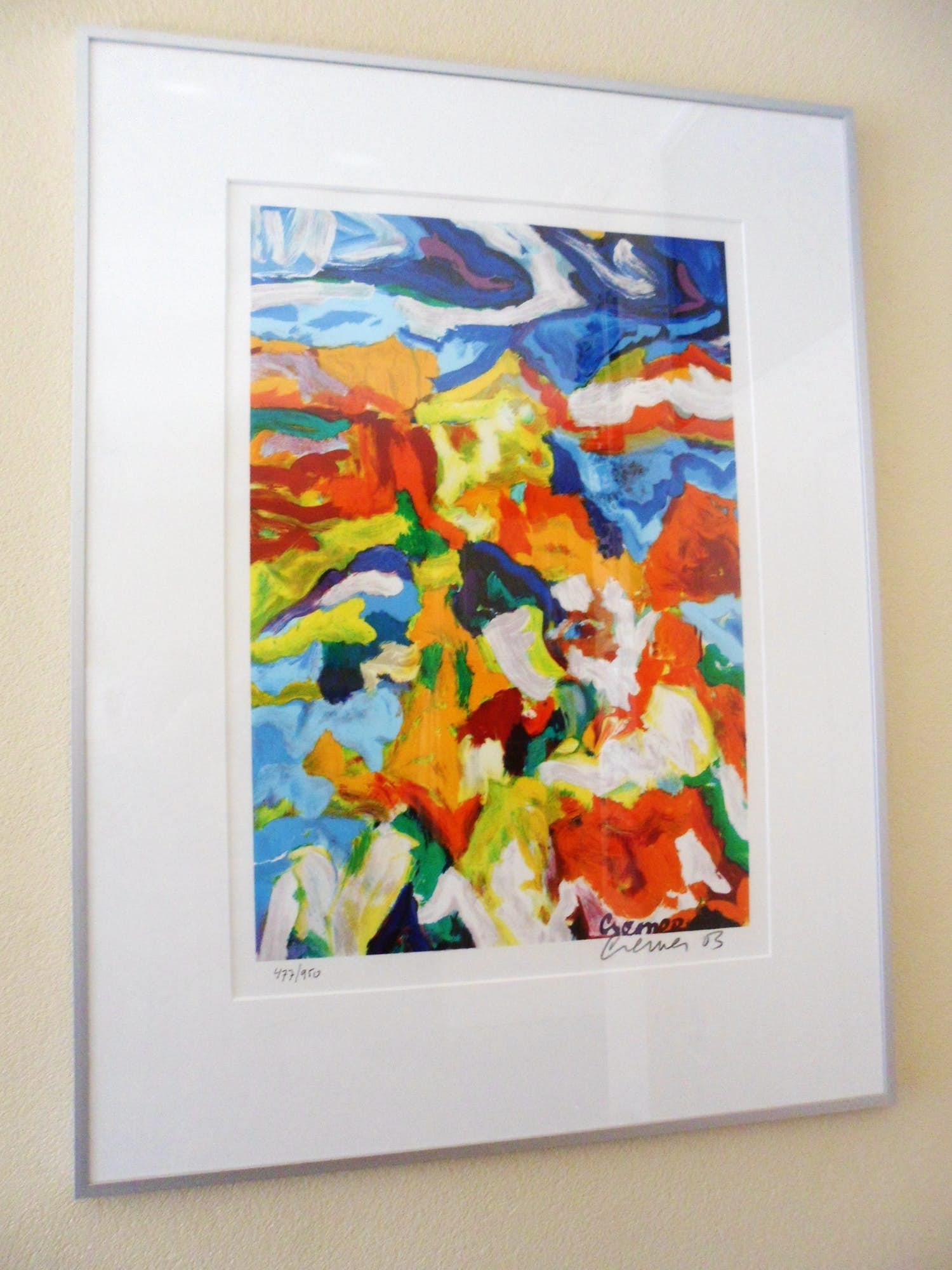 Jan Cremer - Zeefdruk. titel, Wild Horizon. kopen? Bied vanaf 175!